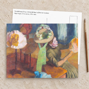 Edgar Degas - The Millinery Shop Postcard