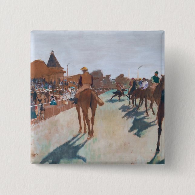 Edgar Degas - The Parade 2 Inch Square Button (Front)