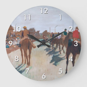Edgar Degas - The Parade Large Clock