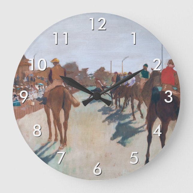 Edgar Degas - The Parade Large Clock (Front)