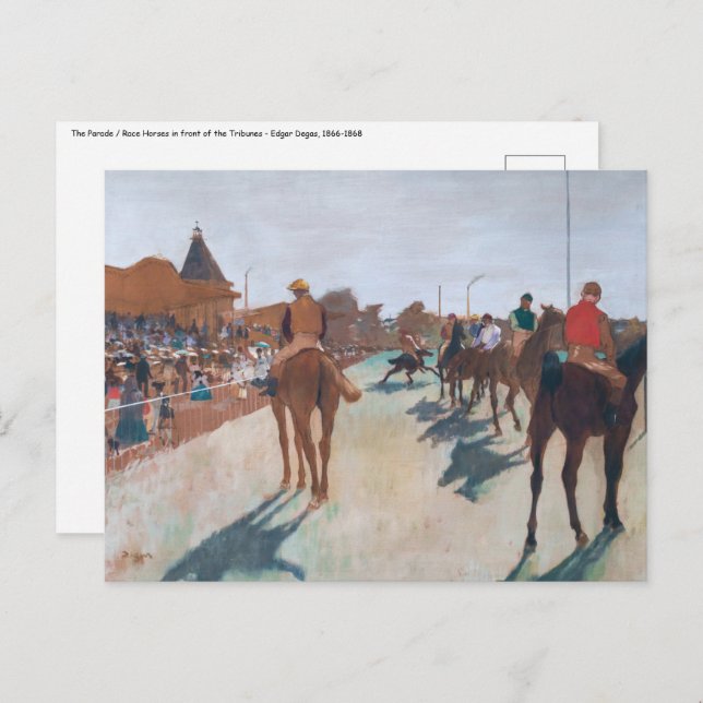 Edgar Degas - The Parade Postcard (Front/Back)