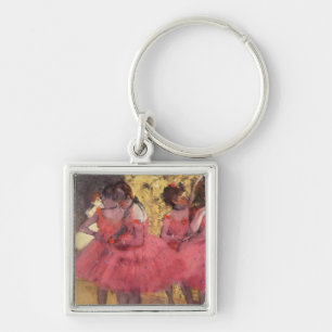 Edgar Degas The Pink Dancers Keychain