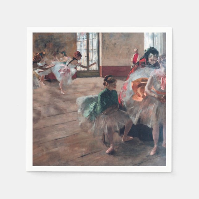 Edgar Degas - The Rehearsal Napkin (Front)