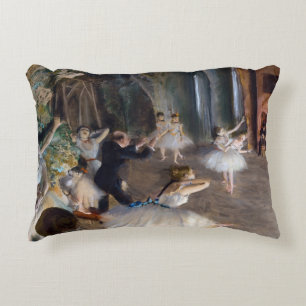 Edgar Degas - The Rehearsal of the Ballet Onstage Accent Pillow