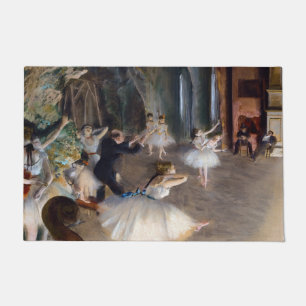 Edgar Degas - The Rehearsal of the Ballet Onstage Doormat
