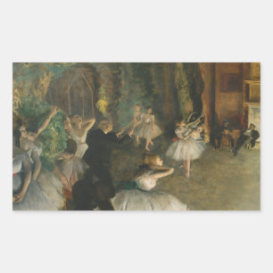 Edgar Degas - The Rehearsal of the Ballet Onstage Sticker