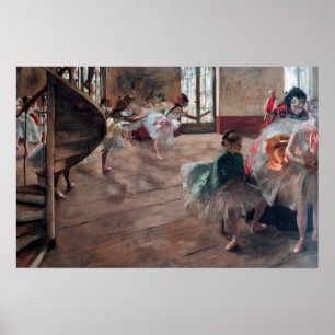 Edgar Degas - The Rehearsal Poster