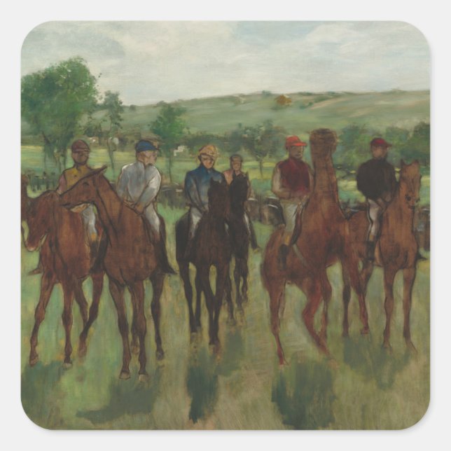 Edgar Degas | The Riders Square Sticker (Front)