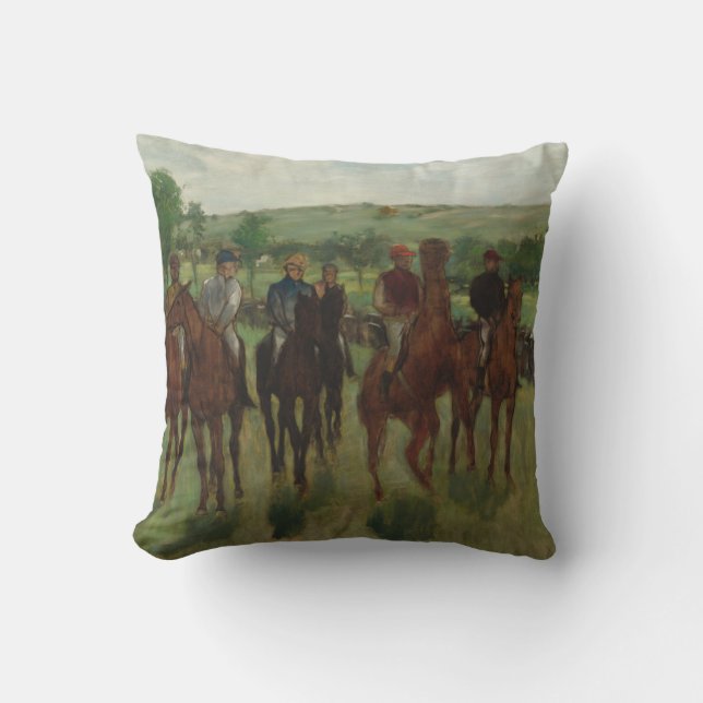 Edgar Degas | The Riders Throw Pillow (Front)