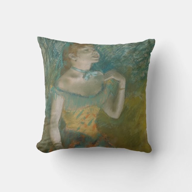 Edgar Degas | The Singer in Green Throw Pillow (Front)