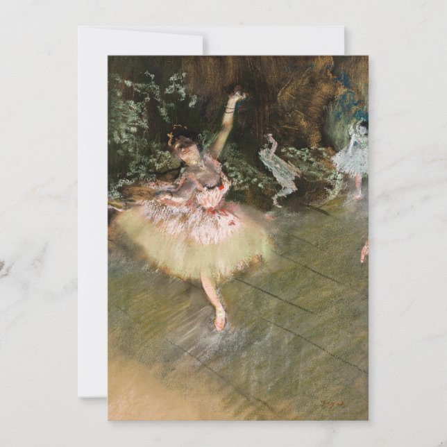 Edgar Degas - The Star 1878 Thank You Card (Front)