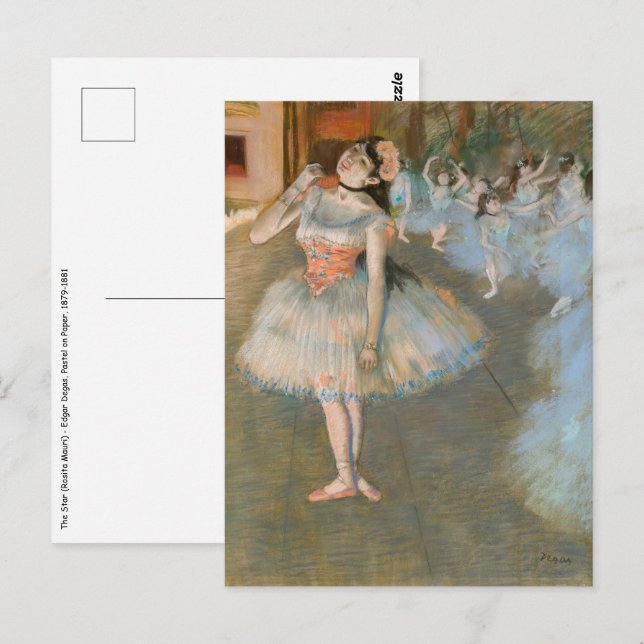 Edgar Degas - The Star Postcard (Front/Back)