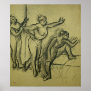 Edgar Degas Three Dancers, c.1900 Poster