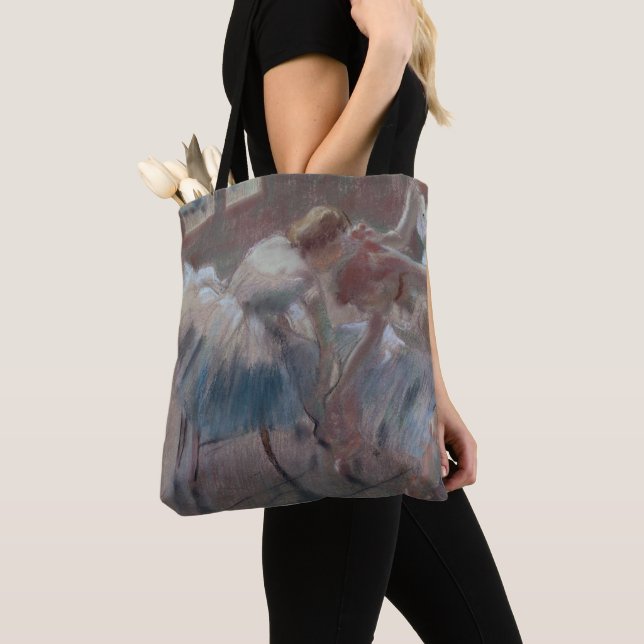 Edgar Degas | Three Dancers Preparing for Class Tote Bag (Close Up)