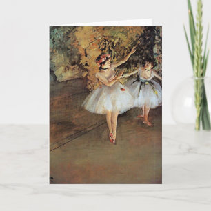 Edgar Degas - Two Dancers Holiday Card