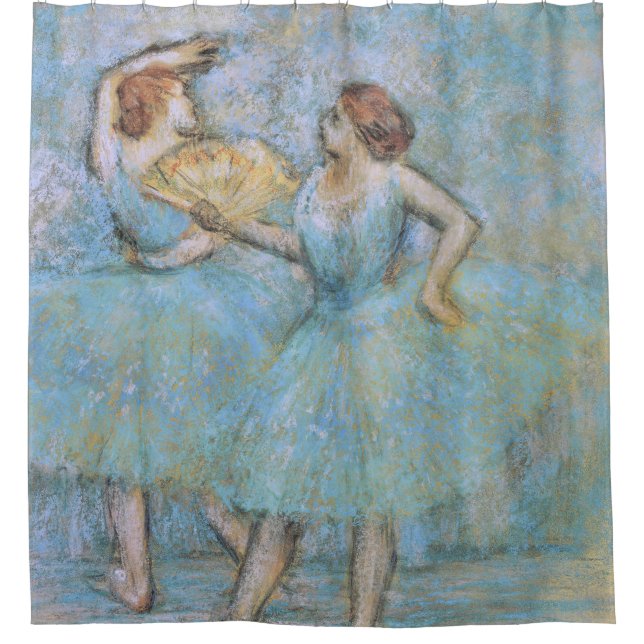 Edgar Degas Two Dancers, pastel blue (Front)