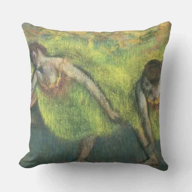 Edgar Degas | Two dancers relaxing Throw Pillow (Front)