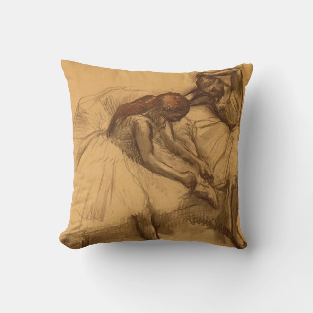 Edgar Degas | Two Dancers Throw Pillow (Front)