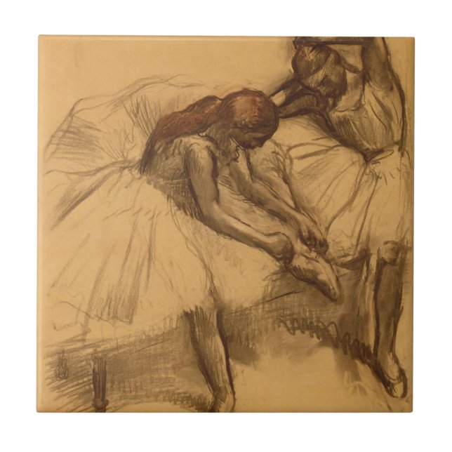Edgar Degas | Two Dancers Tile (Front)