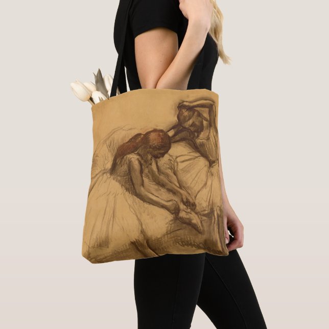 Edgar Degas | Two Dancers Tote Bag (Close Up)