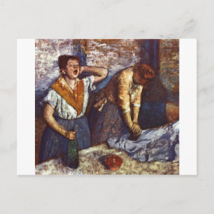 Edgar Degas - Two Women Ironing 1884 oil canvas Postcard