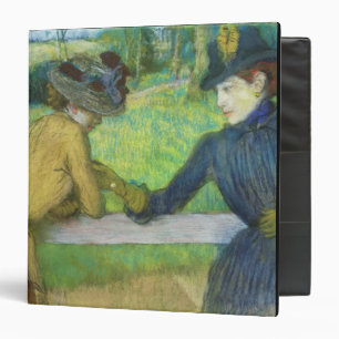 Edgar Degas Two women leaning on a gate Binder