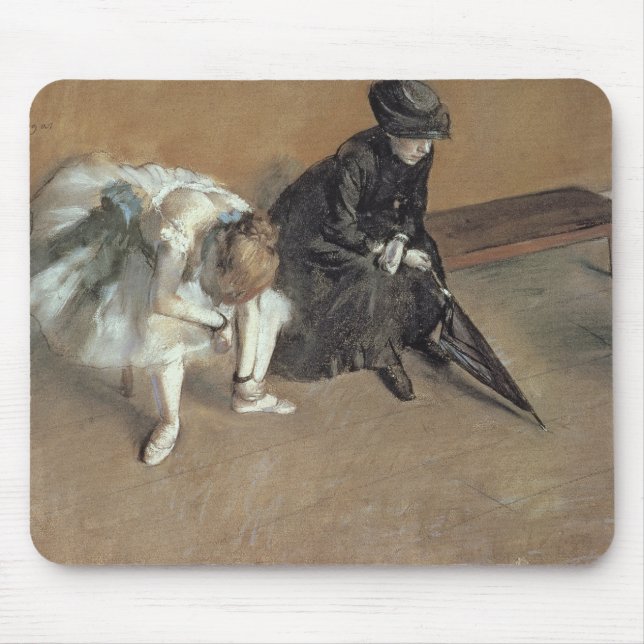 Edgar Degas | Waiting, c.1882 Mouse Pad (Front)
