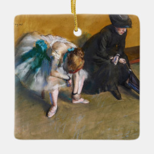 Edgar Degas - Waiting Ceramic Ornament