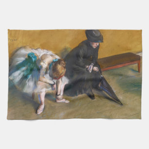 Edgar Degas - Waiting Kitchen Towel