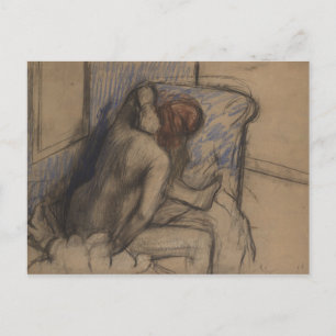 Edgar Degas   Woman Drying Her Hair Postcard