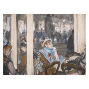 Edgar Degas - Women on a Cafe Terrace in Evening Tablecloth