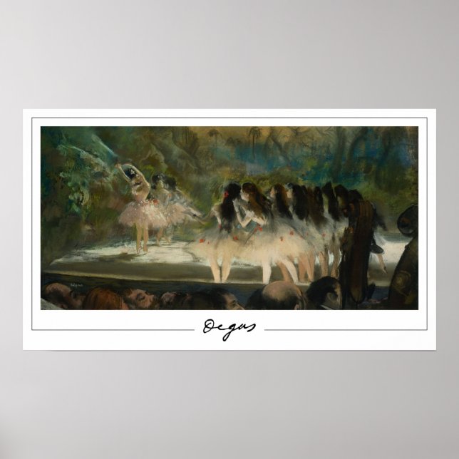 Edgar Degas Zedign Art Poster #21-2 (Front)