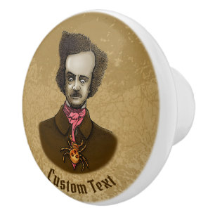 Edgar with Gold Bug Ceramic Knob
