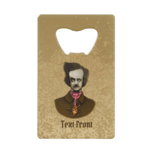 Edgar with Gold Bug Credit Card Bottle Opener