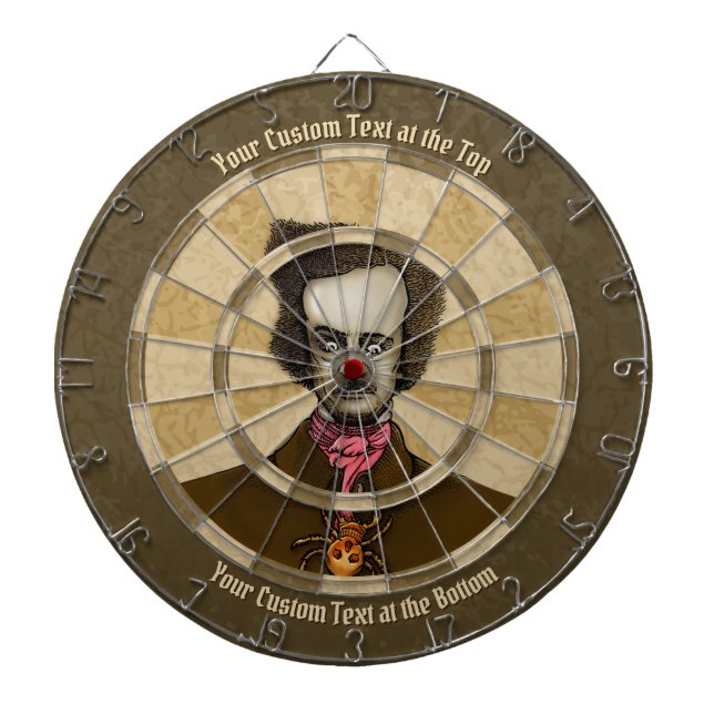 Edgar with Gold Bug Dart Board (Front)
