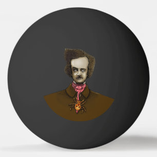 Edgar with Gold Bug Ping Pong Ball