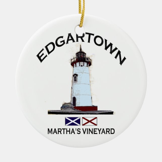 Edgartown. Ceramic Ornament (Front)
