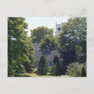 Edgartown Church Summer Garden Custom Postcards