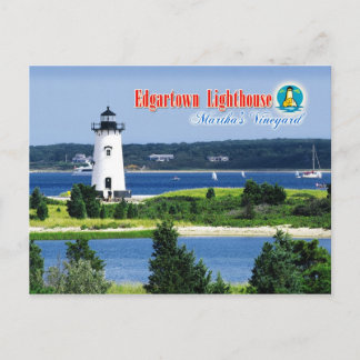 Edgartown Harbour Light, Martha's Vineyard, MA Postcard