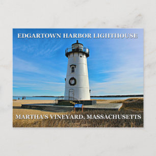Edgartown Harbour Lighthous, Massachusetts Postcar Postcard