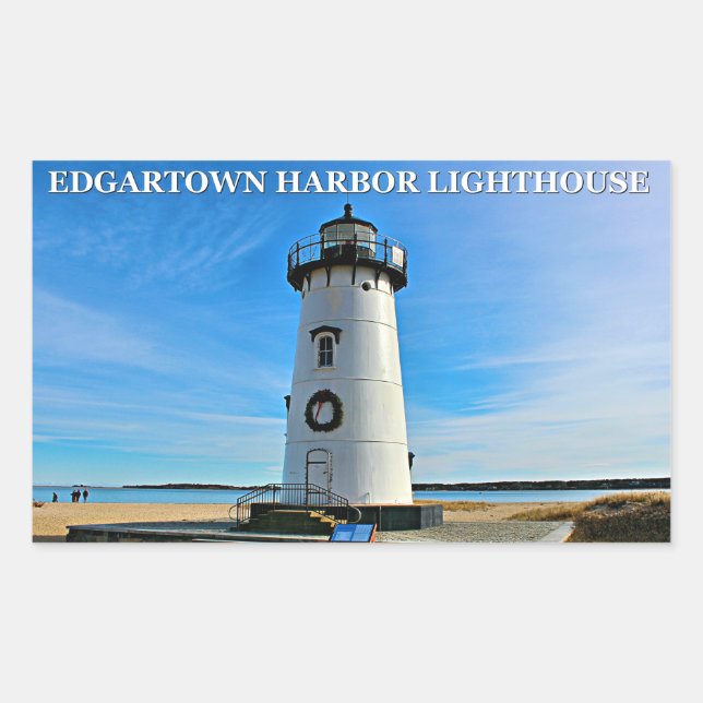 Edgartown Harbour Lighthouse, Autocollants MA (Devant)