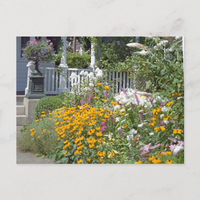 Edgartown Hotel Summer Garden Custom Postcards (Front)