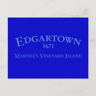 Edgartown Incorporated 1671 Postcard