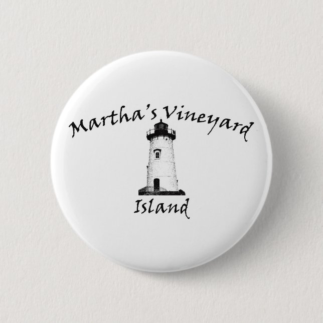 Edgartown Light 2 Inch Round Button (Front)