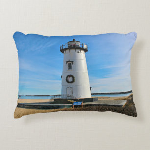 Edgartown Lighthouse, Marthas Vineyard MA Accent Pillow