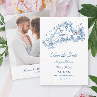 Edgartown MA Elegant Navy Blue Wedding