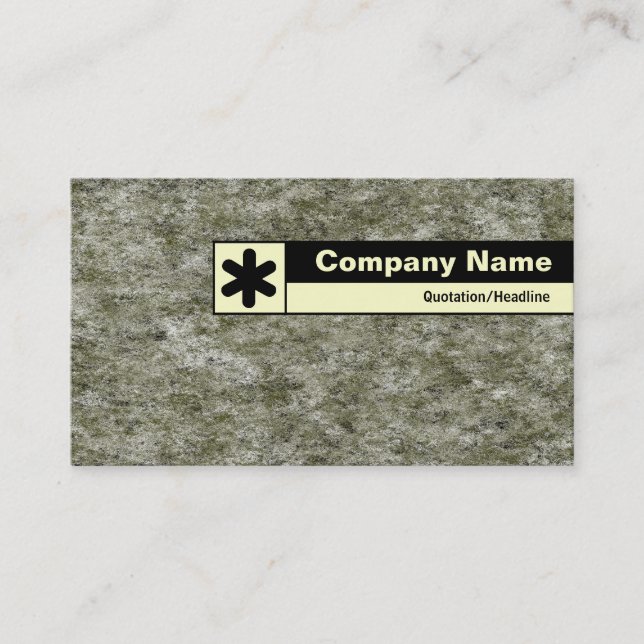 Edge Labelled - Digital Granite Business Card (Front)