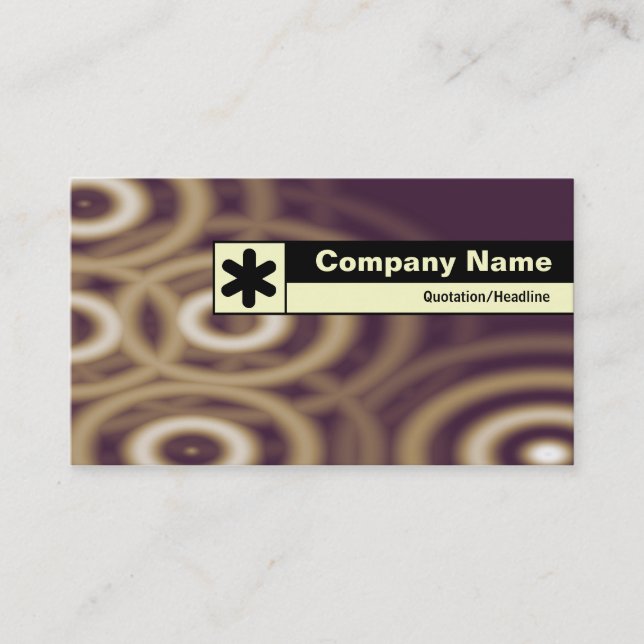 Edge Labelled - Electric Rain Business Card (Front)