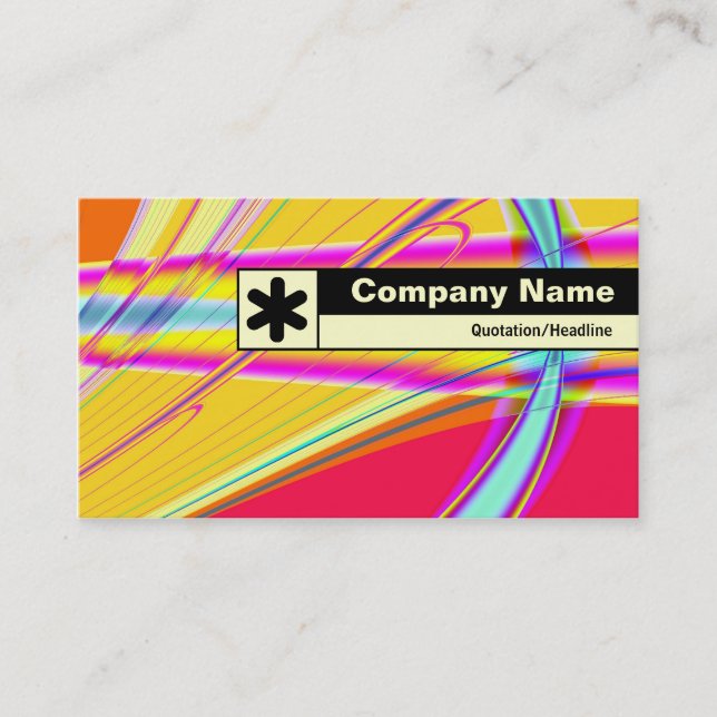 Edge Labelled - Fractal Abstract 061012e Business Card (Front)