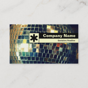 Edge Labelled - Mirror Ball Business Card